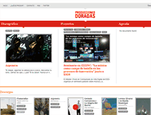 Tablet Screenshot of produccionesdoradas.com